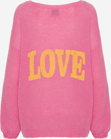 americandreams Oversizepullover 'Silja' in Pink: Vorderseite