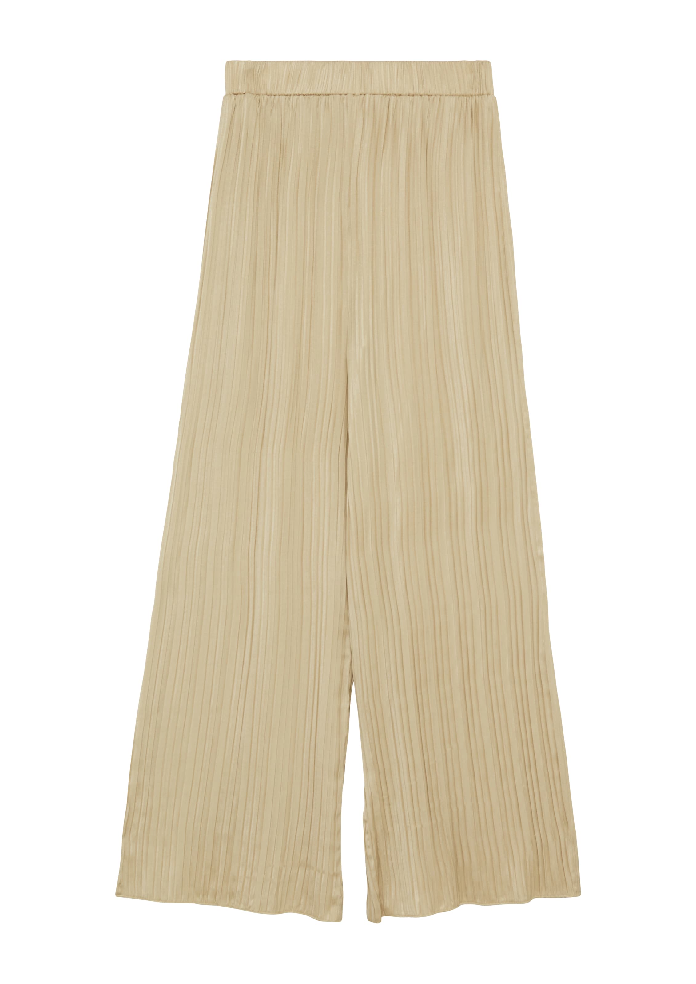 s.Oliver Wide leg Broek in Beige: voorkant