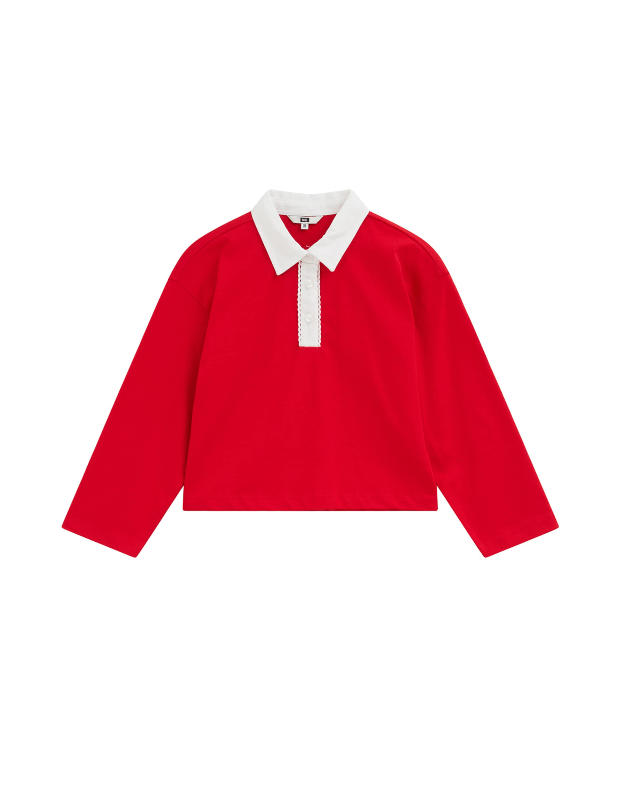 WE Fashion Shirt in Rood: voorkant