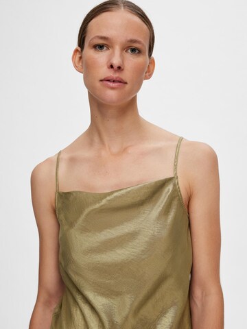 SELECTED FEMME Jurk in Goud