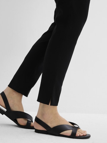 bonprix Slimfit Broek in Zwart