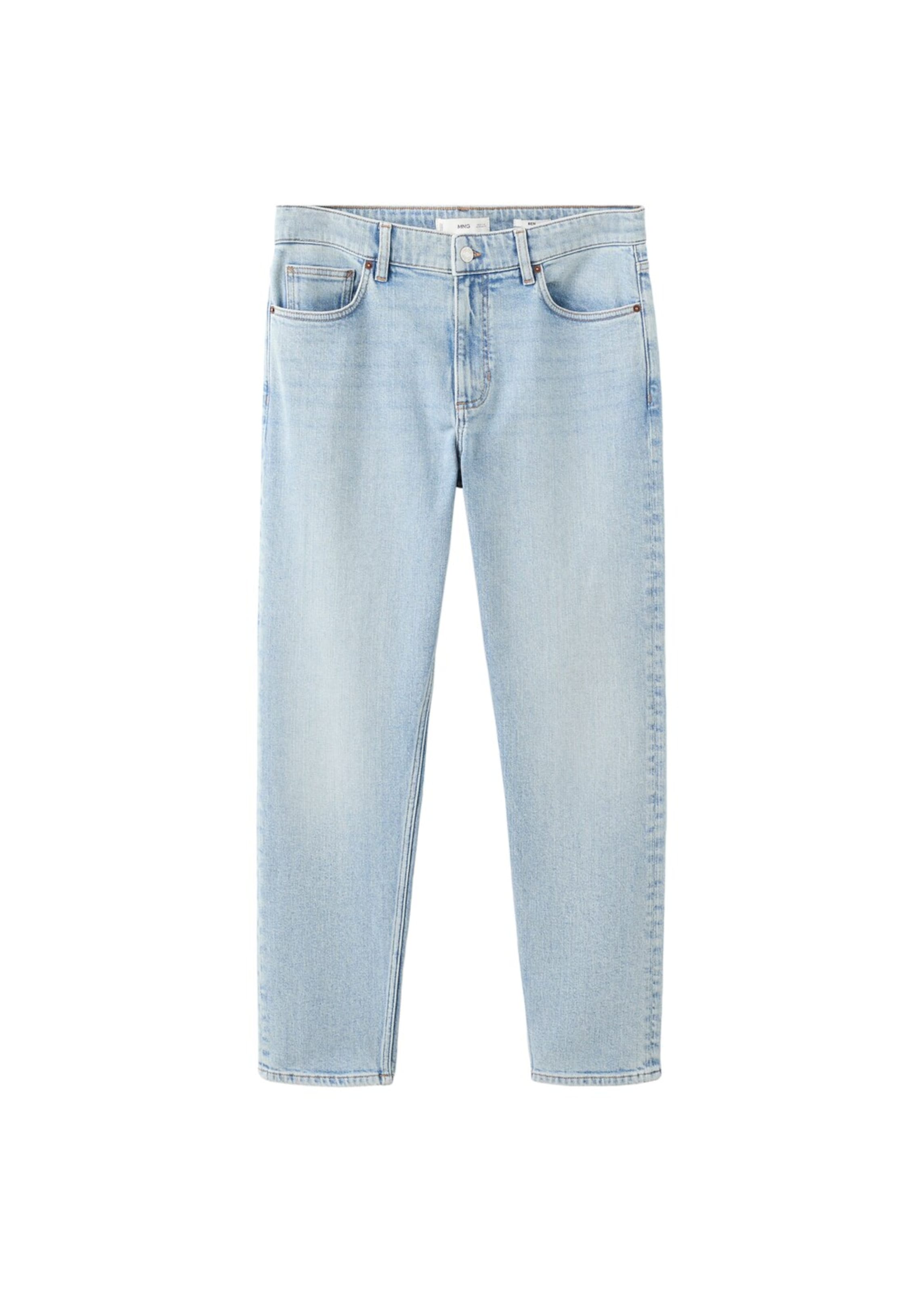 MANGO MAN Tapered Jeans 'Ben' in Blau: Vorderseite