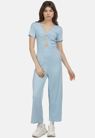 MYMO Jumpsuit in Blauw: voorkant