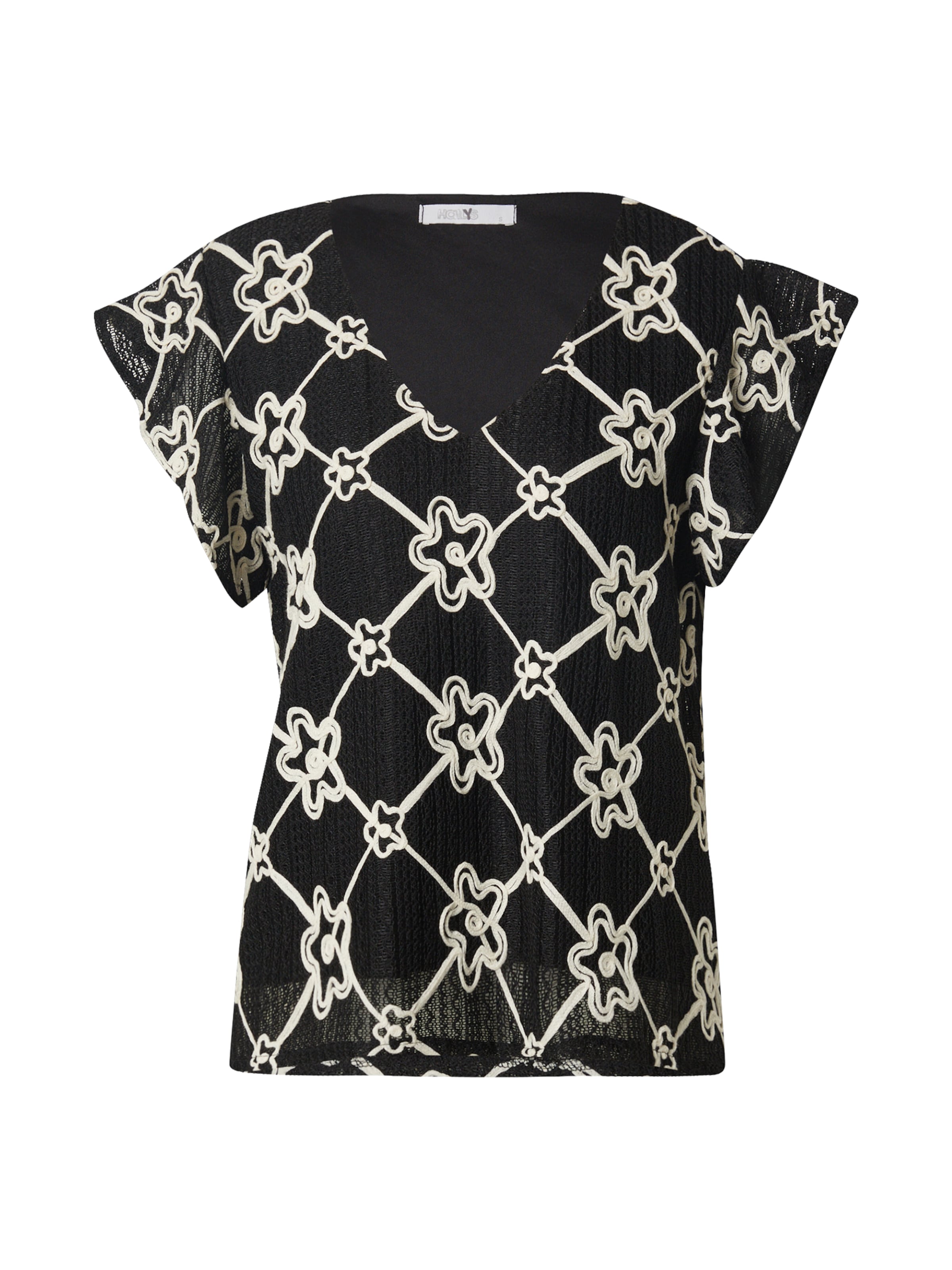 Hailys Μπλούζα 'Da44na' σε μαύρο: μπροστά