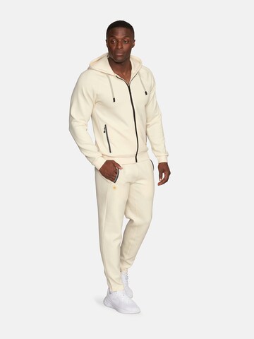 GOLD´S GYM APPAREL Tapered Sports trousers 'ERIC' in White