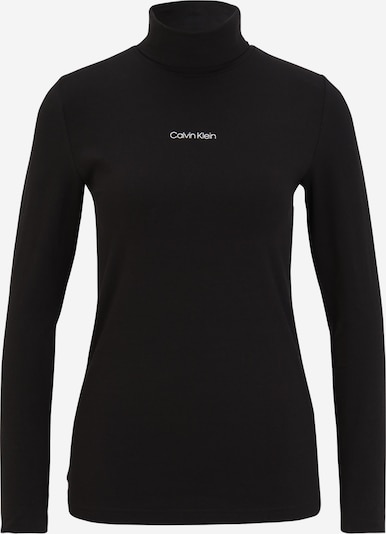 Calvin Klein T-shirt 'MINI CALVIN LS TURTLENECK TOP' en noir, Vue avec produit