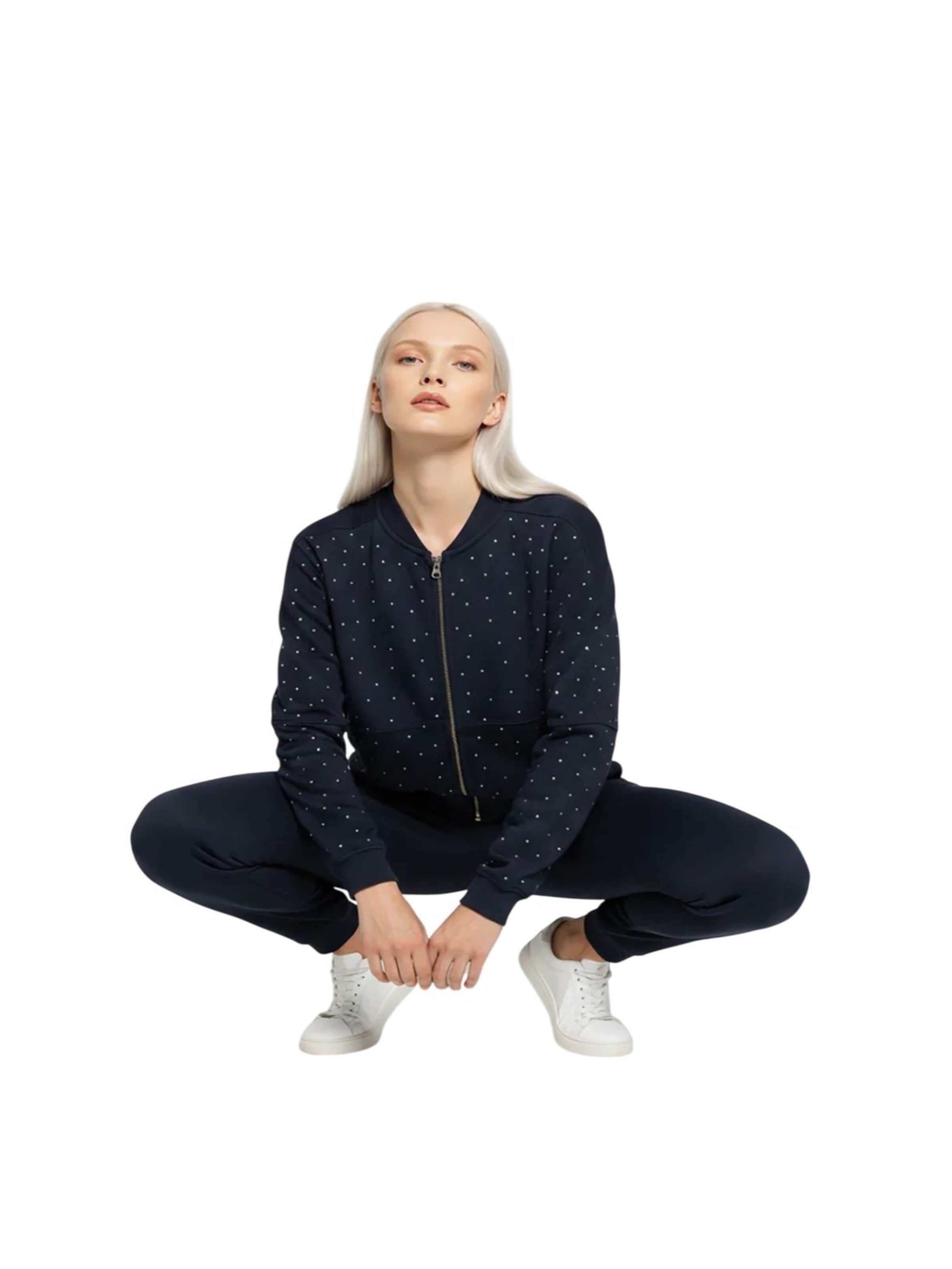 Alexa Dash Sweat jacket in Blue