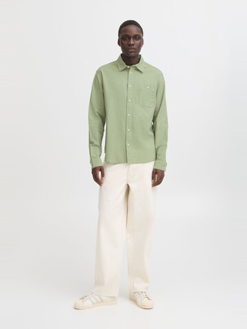BLEND - Ajuste regular Camisa ' BHBAY LINEN ' en verde