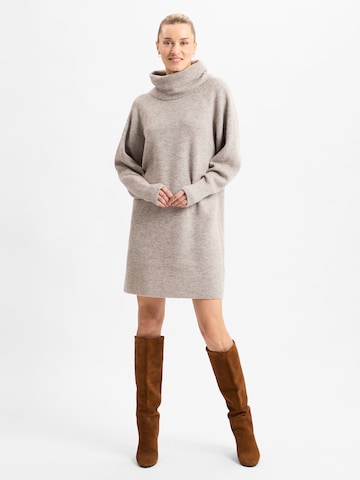BOSS Strickkleid 'Folibia' in Beige: Vorderseite