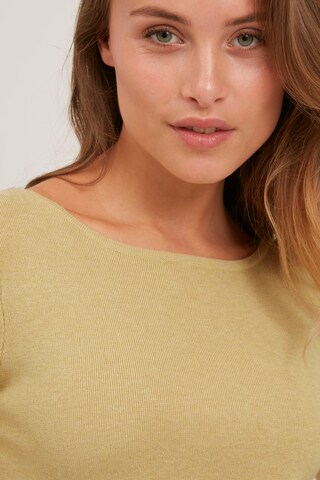PULZ Jeans Pullover 'SARA' in Beige