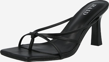 Flip-flops 'EVENA' de la Raid pe negru: față