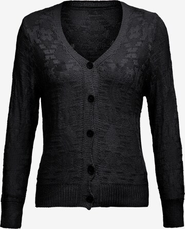 COBIE Knit Cardigan in Black: front