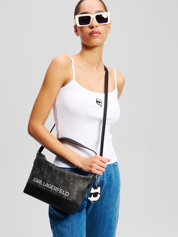 Sac à bandoulière Karl Lagerfeld en noir : devant