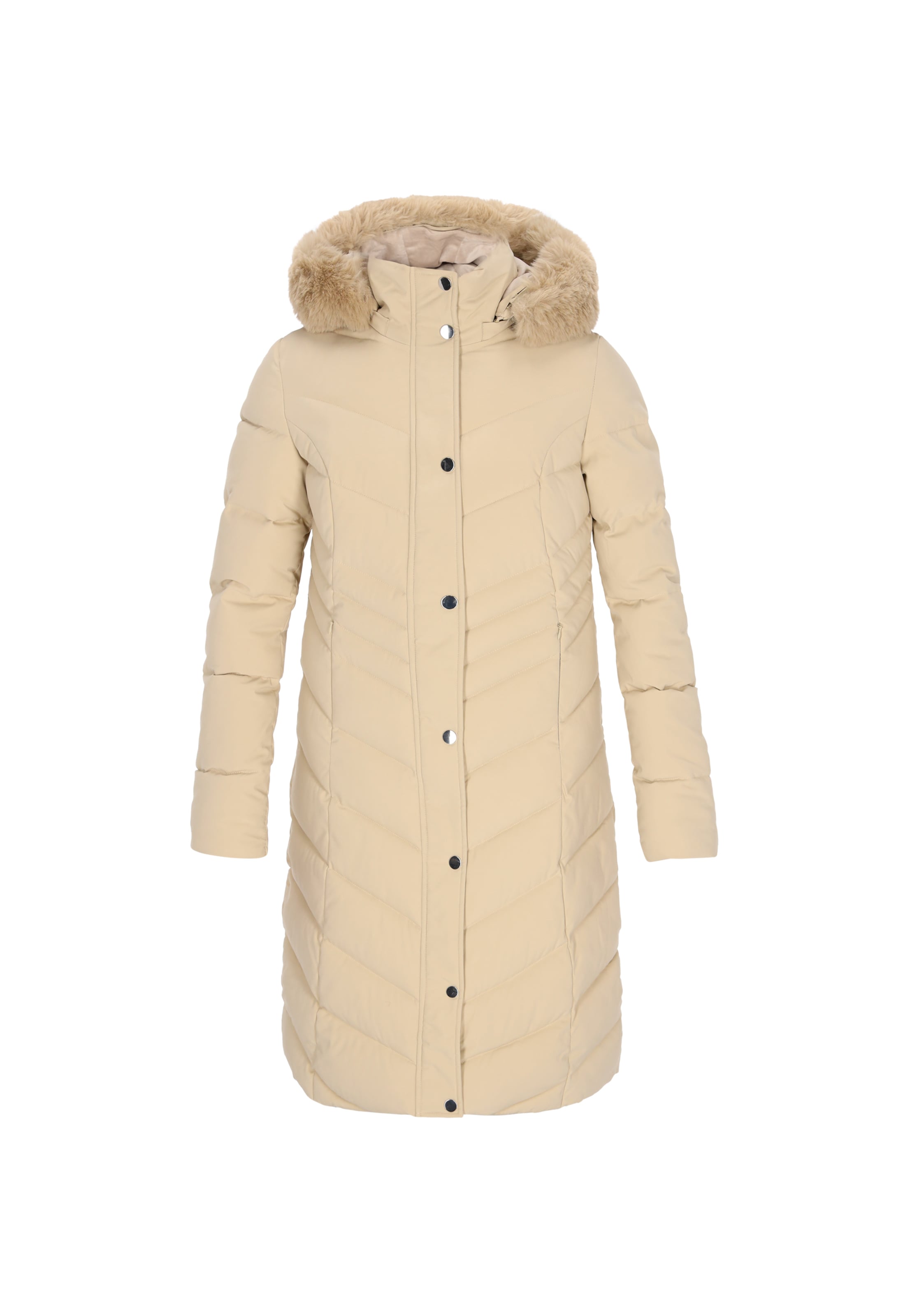 Usha - Abrigo de invierno en beige: frente
