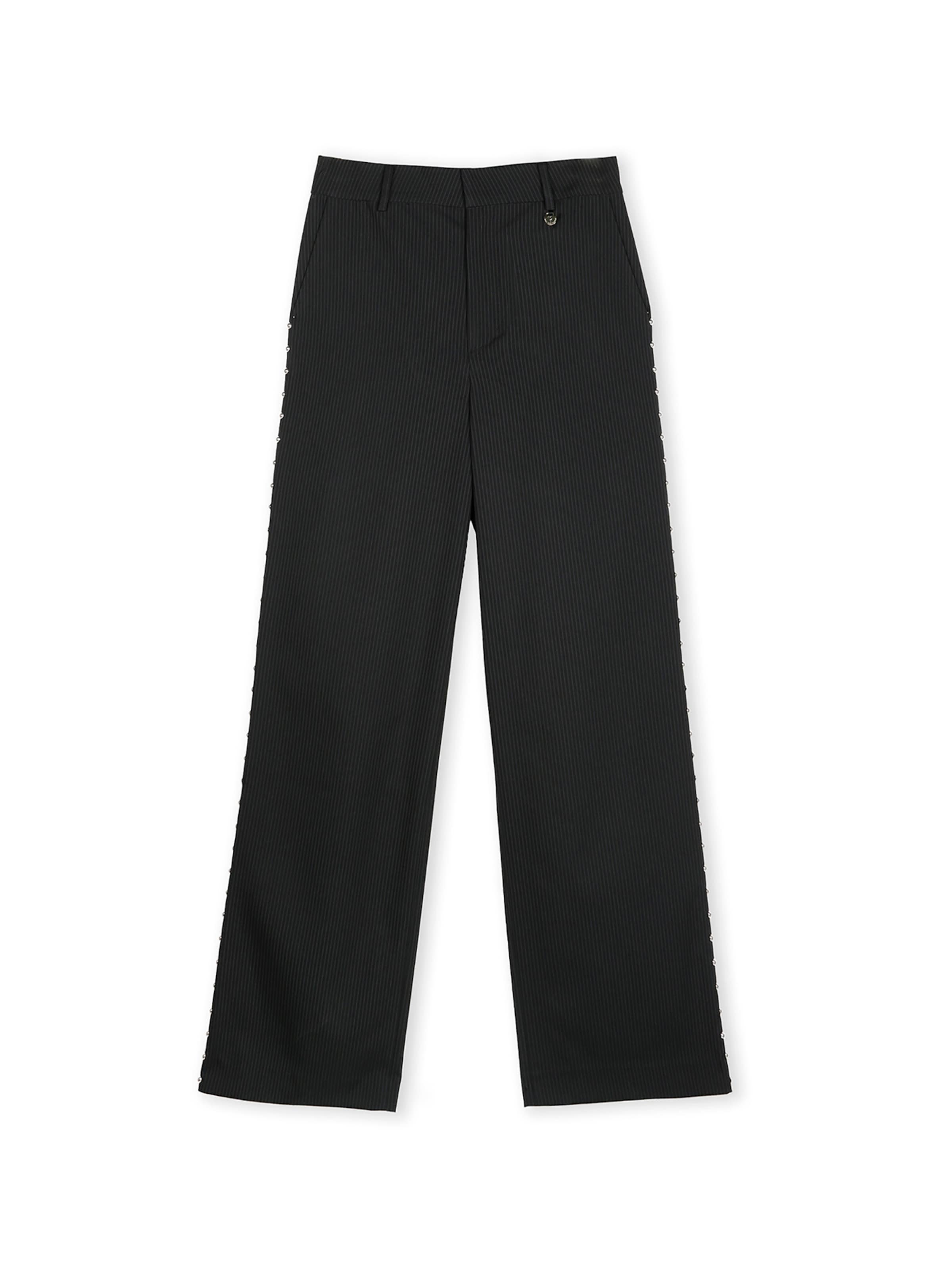 Lola Casademunt Regular Trousers in Black: front