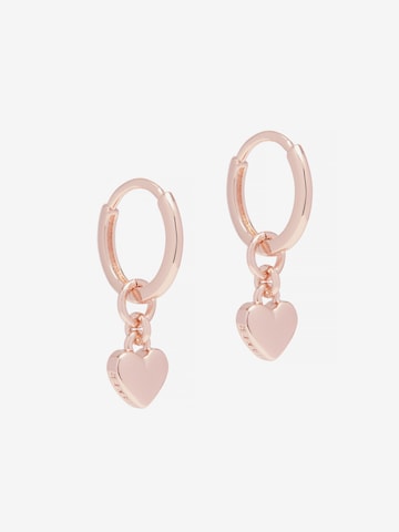 Ted Baker - Pendientes 'Huggie Harrye' en oro