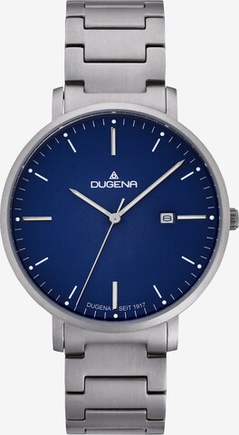 DUGENA Analog Watch in Silver: front