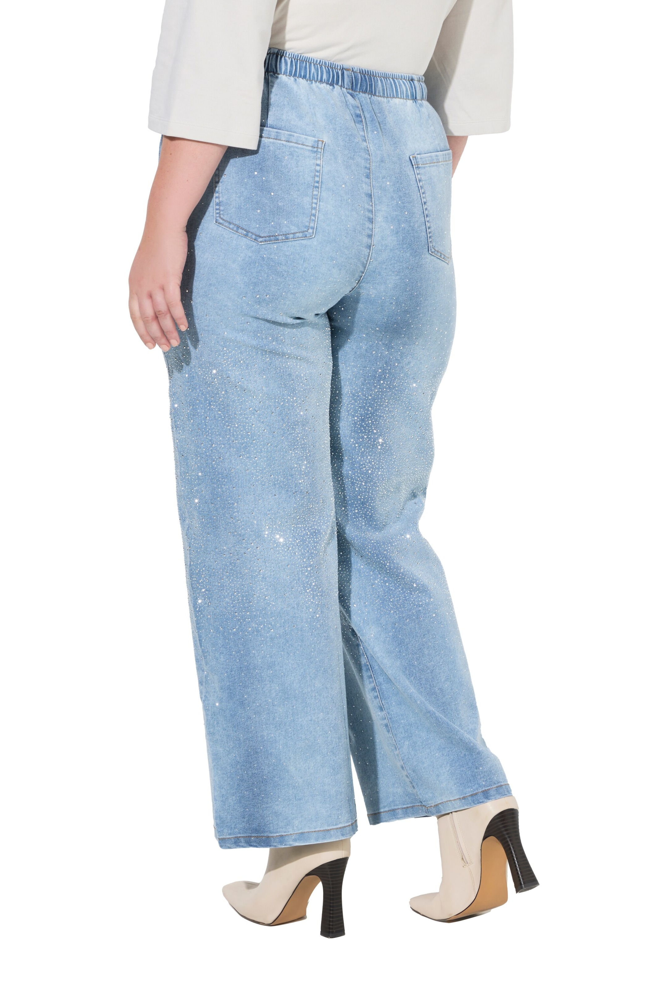 MIAMODA Wide leg Jeans in Blue