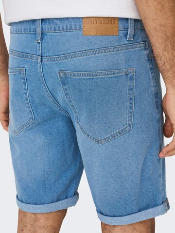 Only & Sons Regular Jeans in Blauw