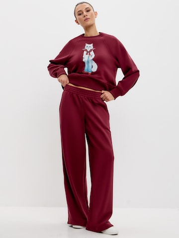 Regular Pantalon 'Palazzo Trousers' Cat e Lolette en rouge
