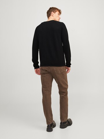 JACK & JONES Pullover 'JWHHILL' in Schwarz: Rückseite