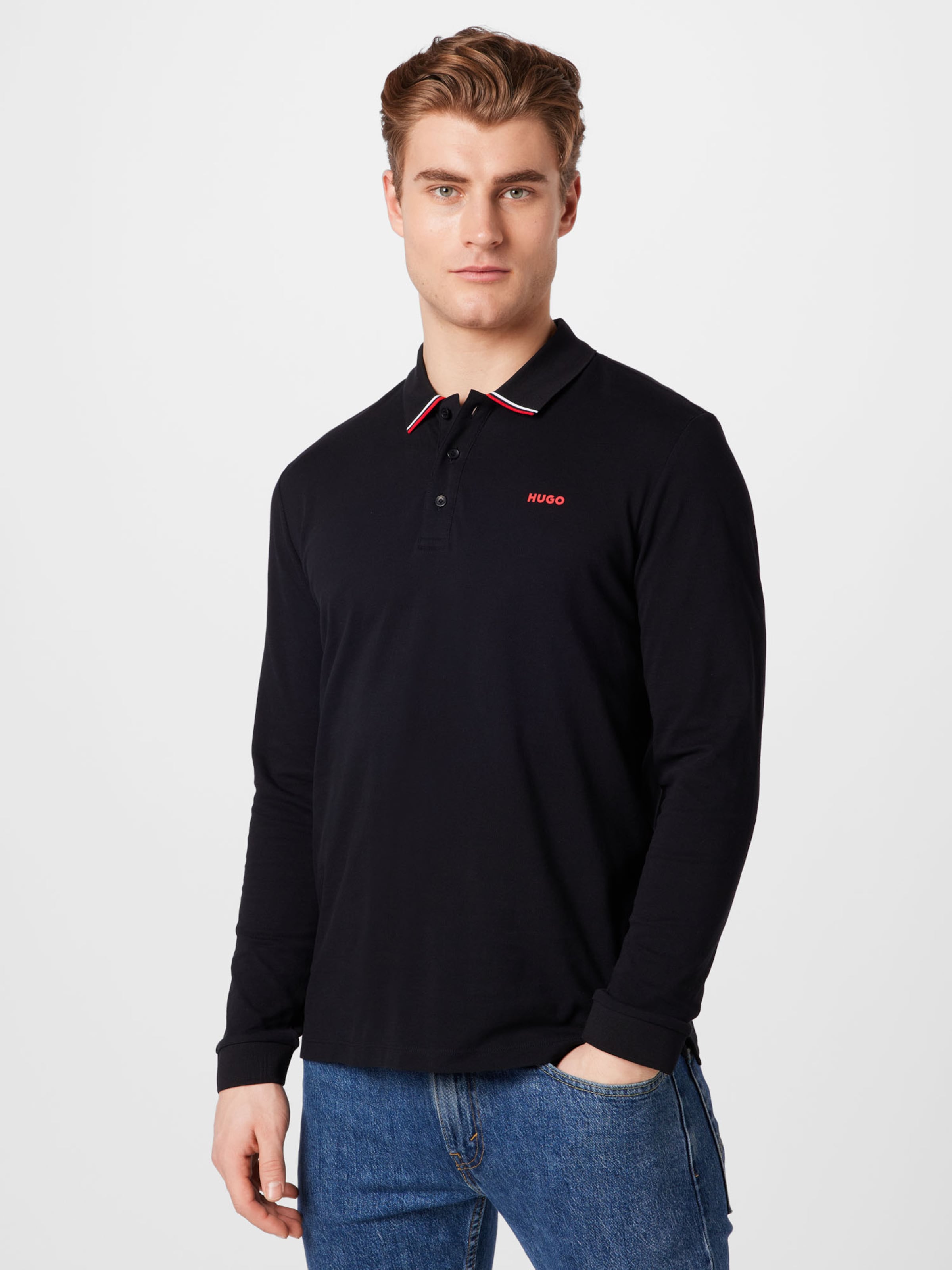Männer Shirts HUGO Shirt 'Donol' in Schwarz - SA96309