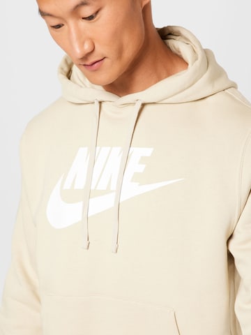 Nike Sportswear Regular fit Sweatshirt 'Club Fleece' in Beige