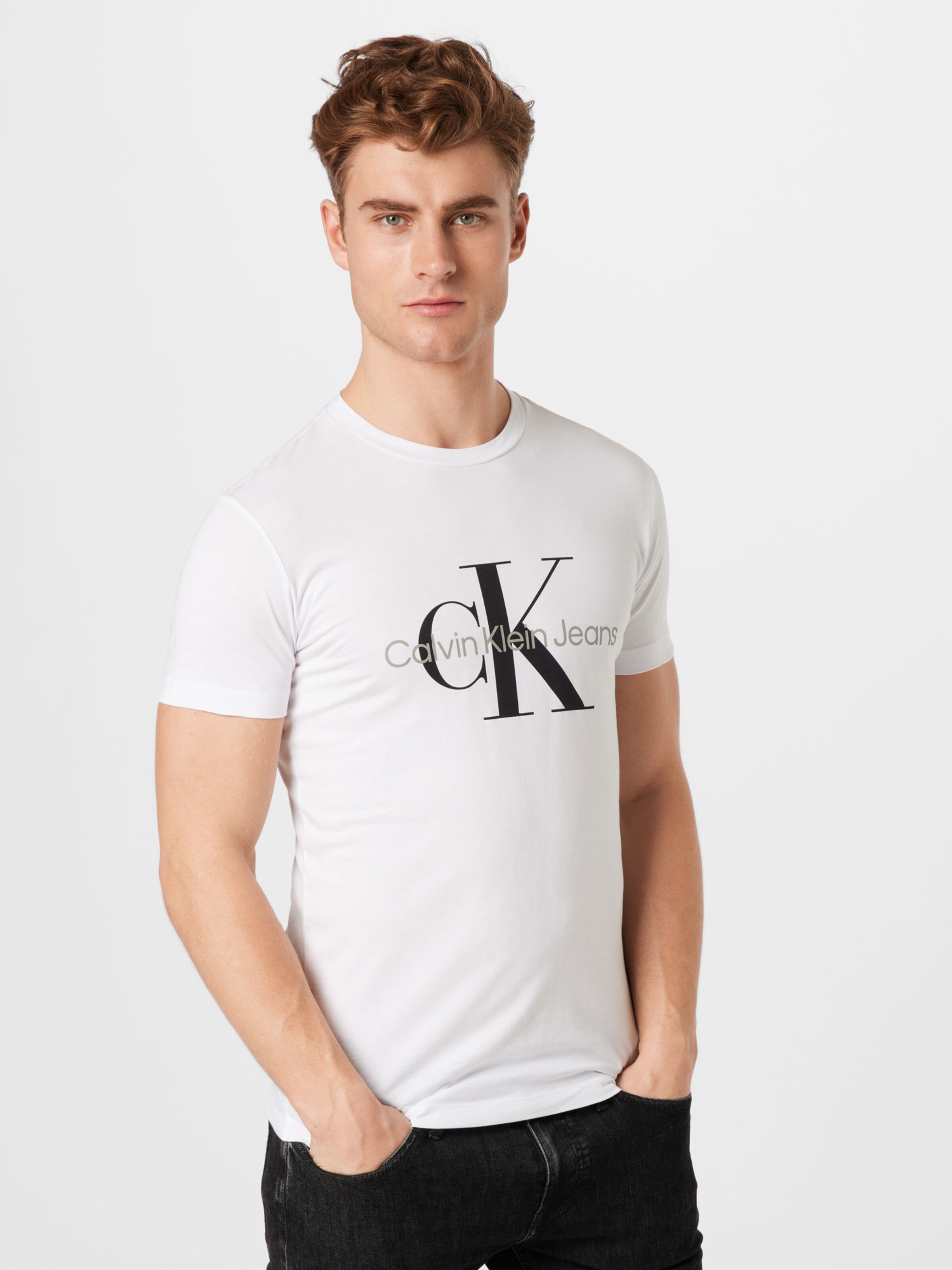 | Klein Calvin in ABOUT YOU Weiß Jeans T-Shirt
