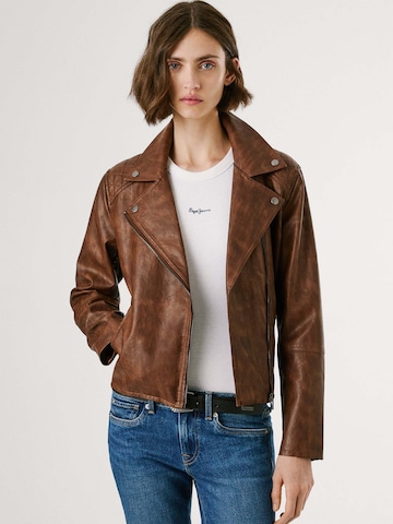 Pepe Jeans Jacke 'Stacy' in Braun: Vorderseite