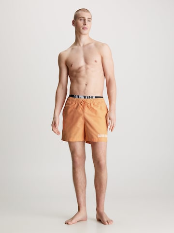 Shorts de bain 'Intense Power' Calvin Klein Swimwear en orange