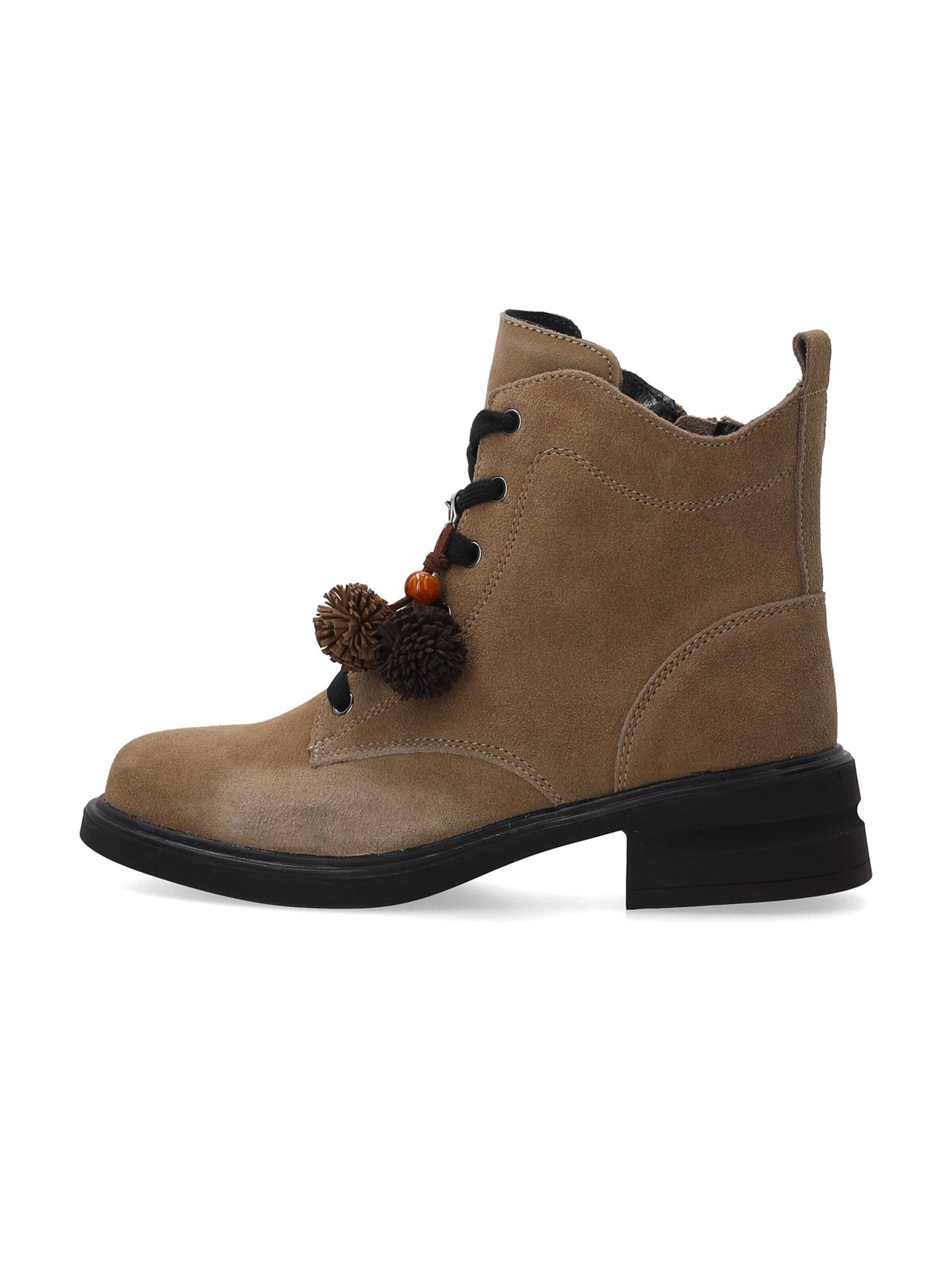 VENEZIA Schnürstiefelette‌‌ in Braun: Vorderseite