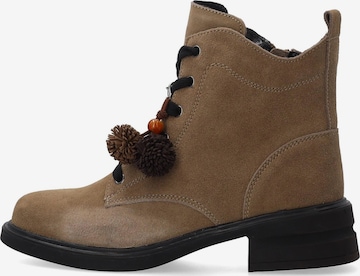 VENEZIA Schnürstiefelette in Braun: Vorderseite