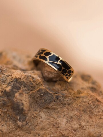 Chic by Lirette Ring 'Ring Craquelé' in Black