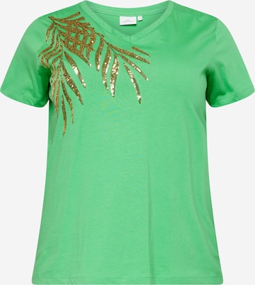 ONLY Carmakoma Shirt 'Kita' in Green: front