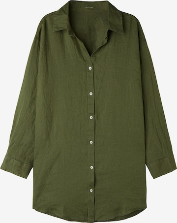 CALZEDONIA Shirt Dress in Green: front