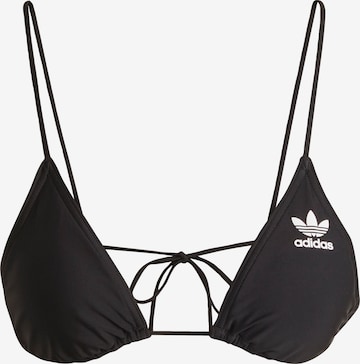 ADIDAS ORIGINALS Triangel Bikinitop 'Adicolor Triangle' in Zwart: voorkant