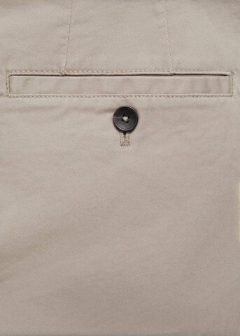 MANGO MAN Tapered Chino Pants 'Prato' in Beige