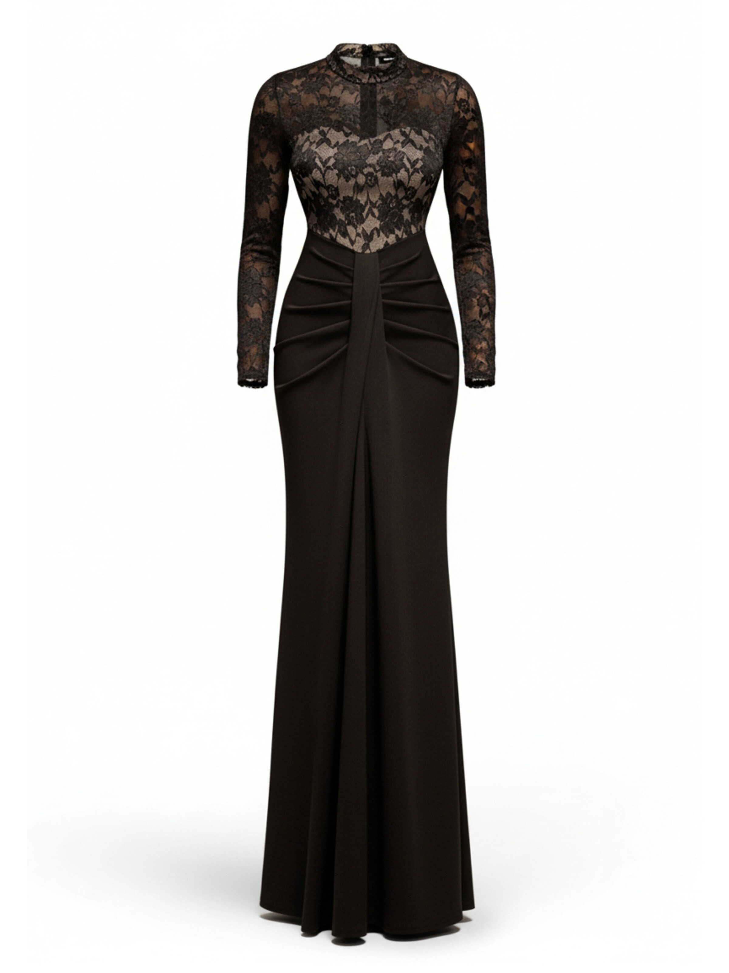 Robe de soirée GODDIVA en noir : devant