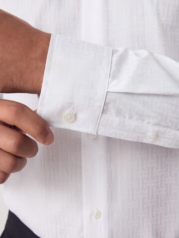 Next Regular fit Button Up Shirt in White