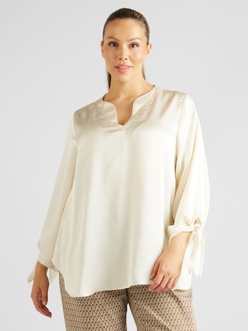 Michael Kors Plus Blouse in Beige: voorkant