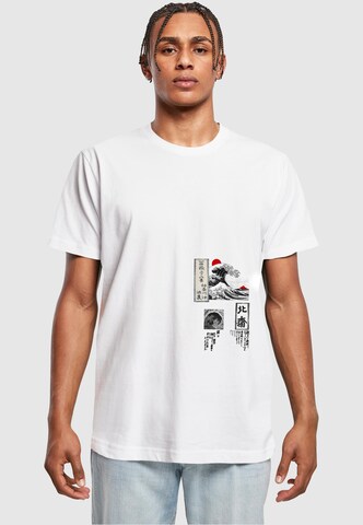 Maglietta 'APOH - Hokusai Great Wave' di Merchcode in bianco: frontale