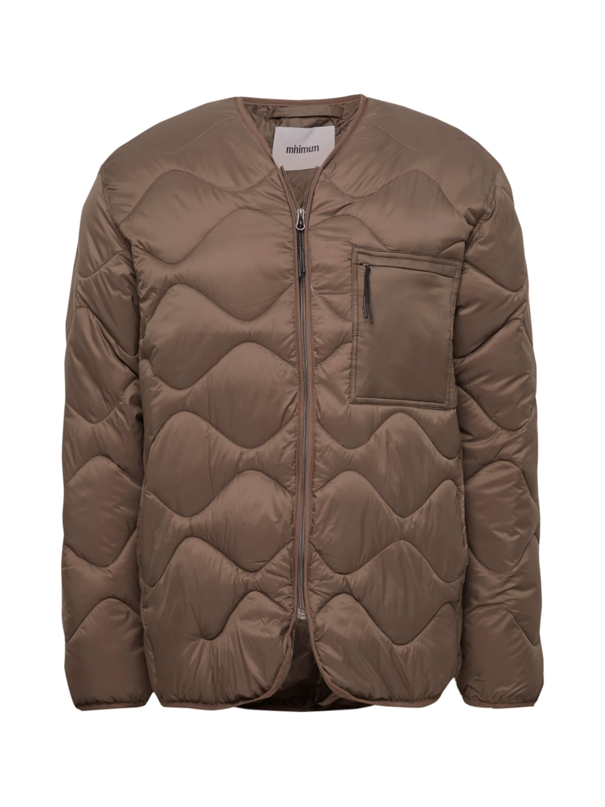 minimum Jacke 'QUILO' in Braun: Vorderseite