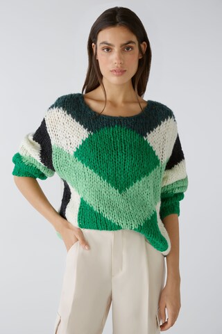 Pull-over OUI en vert : devant