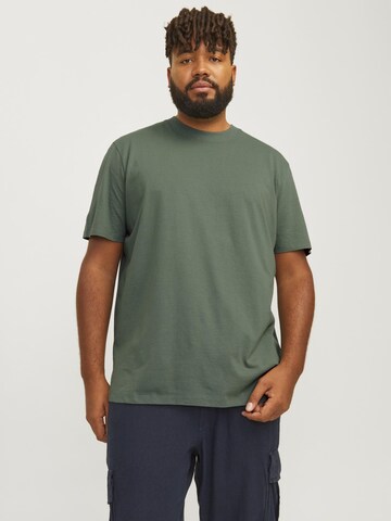 žalia Jack & Jones Plus Marškinėliai 'JJEBRADLEY': priekis