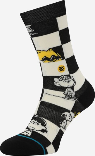 Stance Socken in gelb / hellgrau / schwarz, Produktansicht