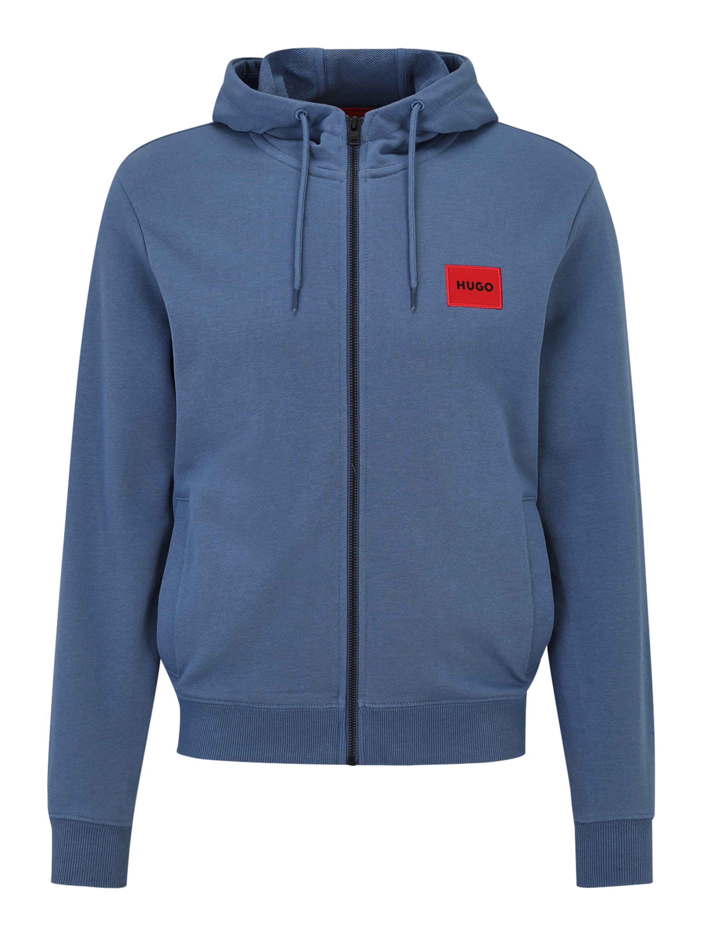 HUGO Sweatjacke 'Daple' in Blau: Vorderseite