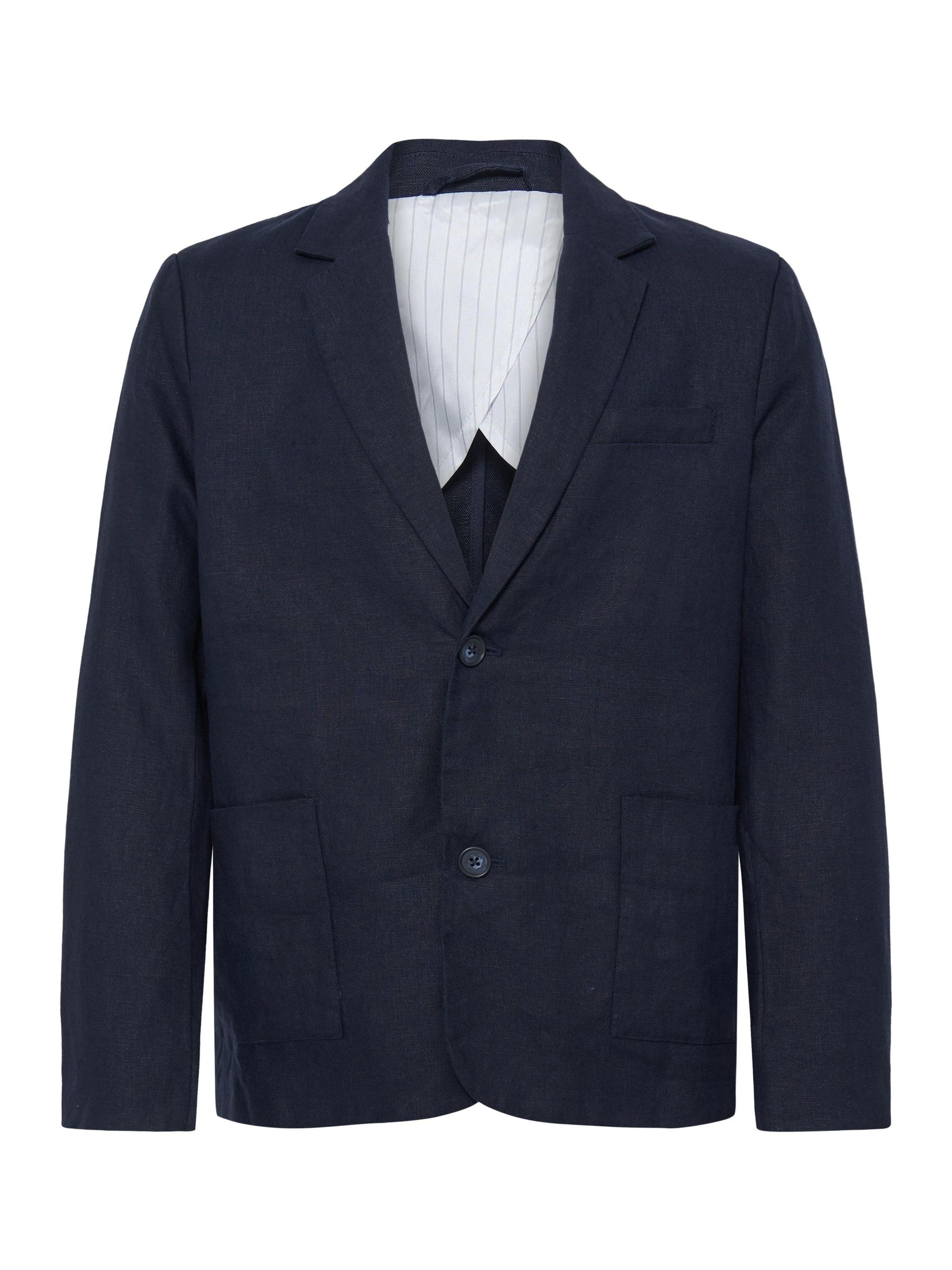 Coupe regular Veste de costume ' CFTorup Linen ' Casual Friday en bleu : devant
