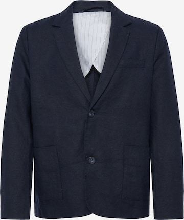 Casual Friday Business-colbert ' CFTorup Linen ' in Blauw: voorkant