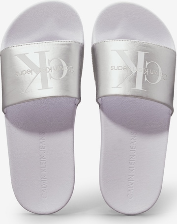 Calvin Klein Jeans Mules in Silver