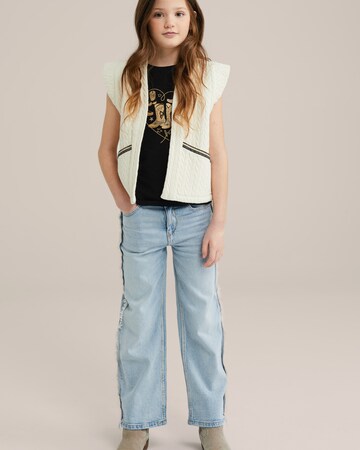 WE Fashion Väst i vit